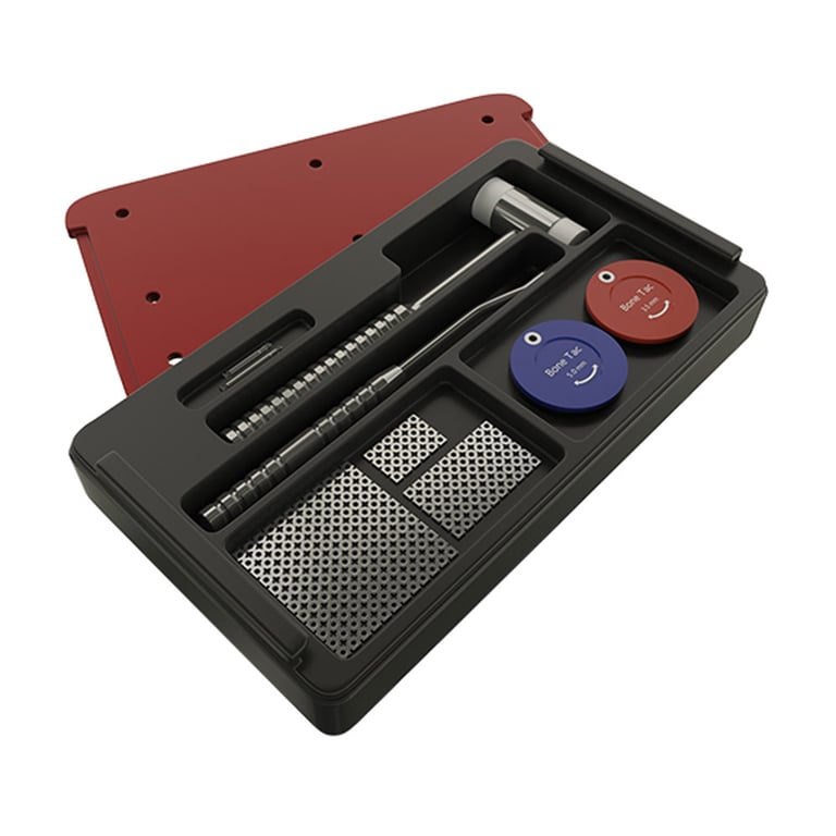 DSI Mesh Plates and Bone Tack GBR Kit. Includes titanium tacks