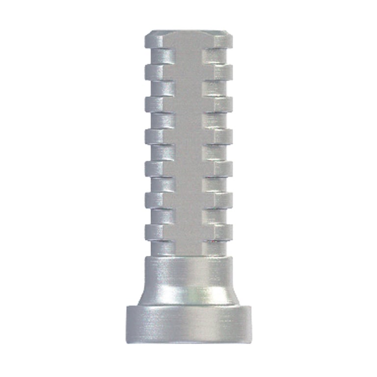 DSI Premium Multi-Unit Titanium Sleeve Abutment, 4.8 mm, Single Abutment. Height: 12.0 mm. Length