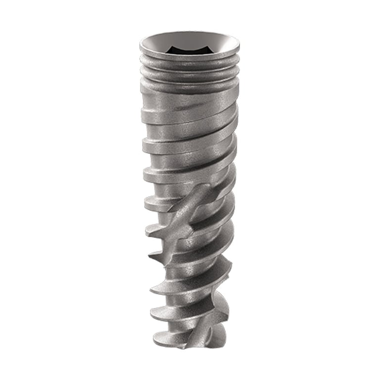 DSI SLA Premium Line Spiral Implant, 3.0 mm x 13 mm, Single Implant. Connection: 2.42 Internal