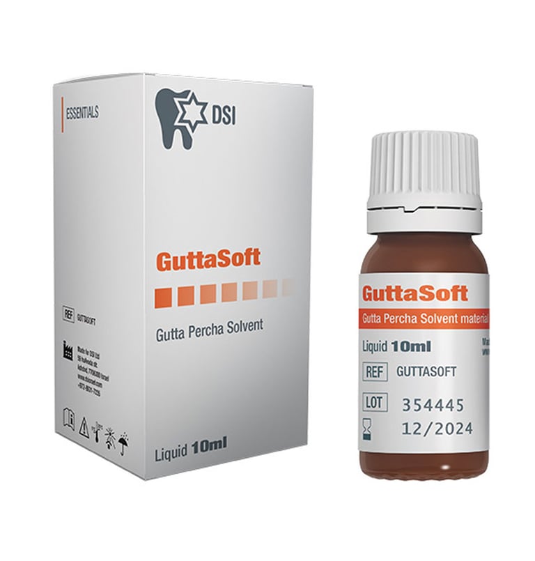 GuttaSoft Gutta Percha Liquid RC Filling, 10 mL Bottle. Not based on chloroform. Softens gutta
