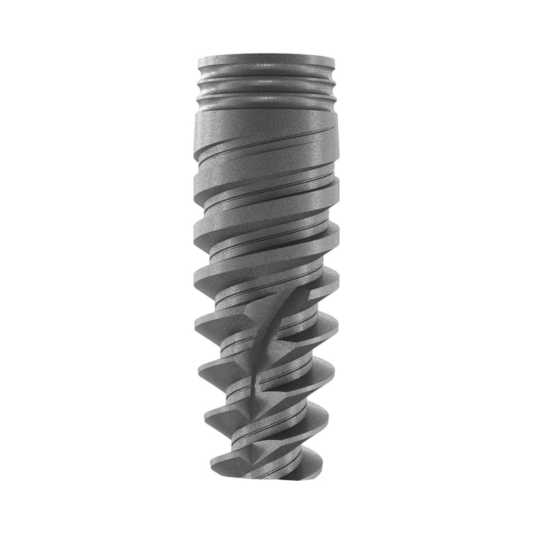 DSI Premium Spiral Implant, Ø3.5 x 13mm, Narrow Platform, 1/Pk. Conical connection implant