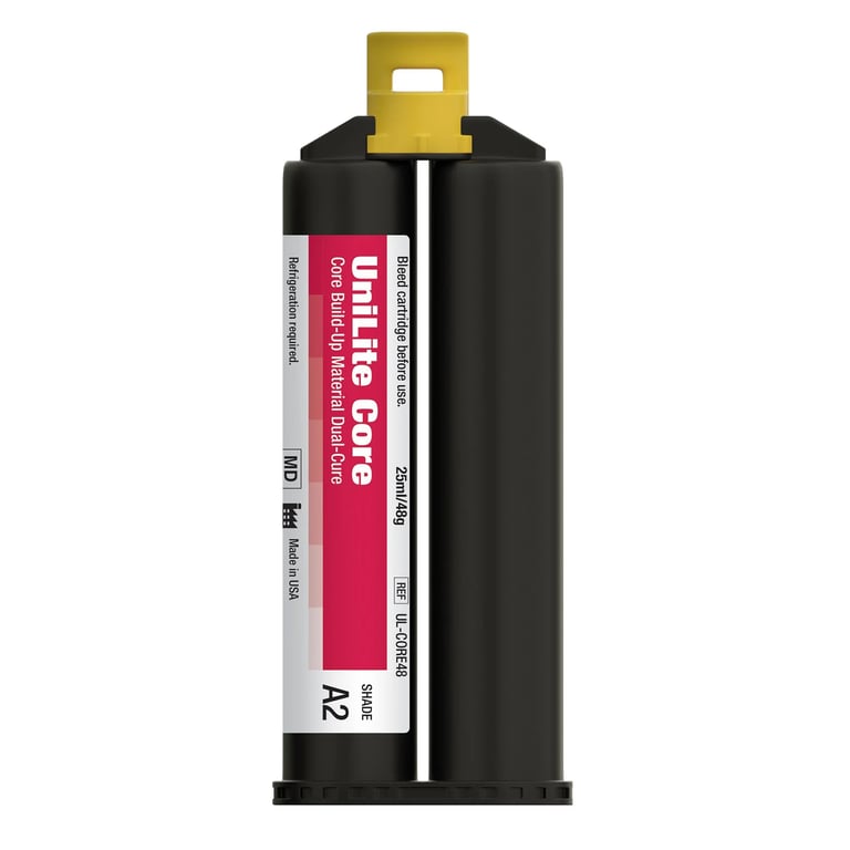 Packable Core Build Up UniLite Core Dual-Curing Core Build-Up Material, A2, 48g Automix ...