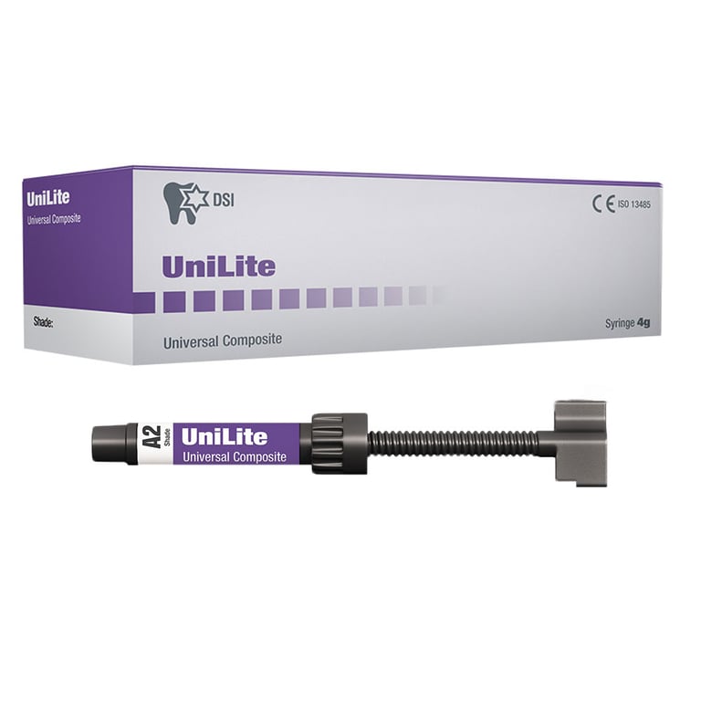 UniLite Light-Cure Micro-Hybrid Composite, A2, 4g Syringe, 1/Pk. Offers an outstanding solution