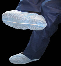 Dukal Shoe Covers, Made of a durable spunbonded material which makes them fluid repellant