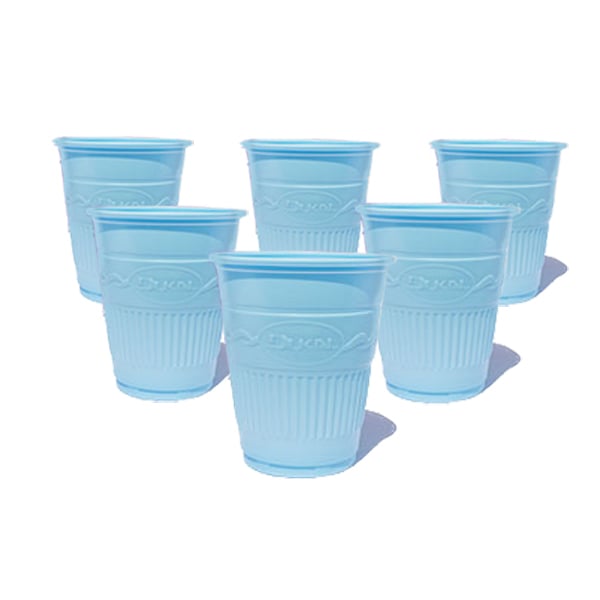 Dukal Disposable Plastic Cups 5 oz. Blue Embossed, 1000/Case. Universal fit with any 5 oz