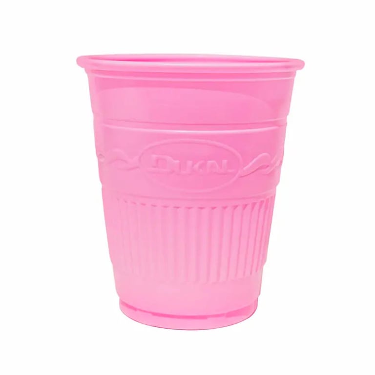 UniPACK Disposable Plastic Cups 5 oz. Mauve, 1000/Case. Rolled Edge and Ribbed sidewalls