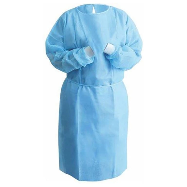 UniPACK Regular PP Isolation Gown, Knit Cuff, Blue, Bag of 10/Pk. Shields healthcare professionals