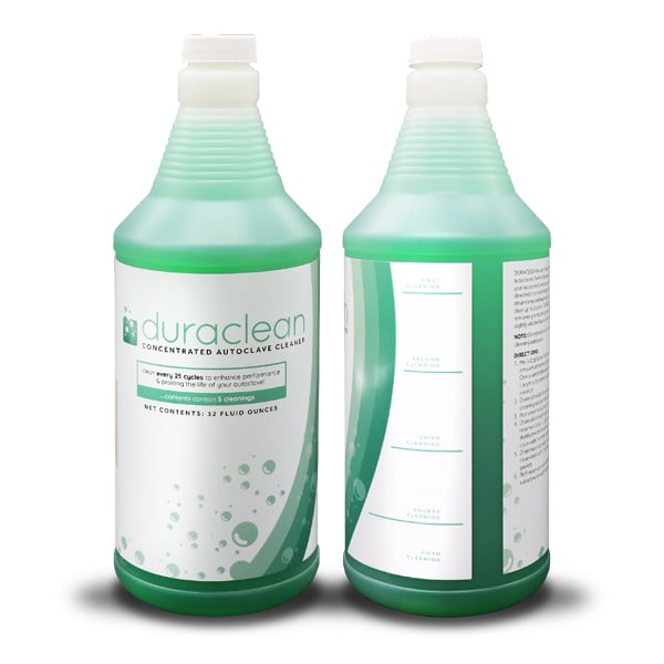 DuraClean Autoclave Cleaner Concentrate, 4 x 32oz Bottle. Safely removes grease & grime using