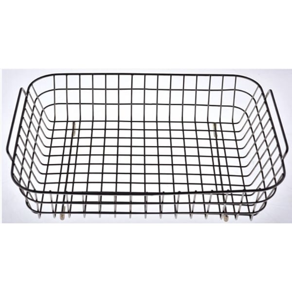 DuraSonic Mesh Basket 8L Ultrasonic Cleaner. Stainless Steel, measures 9" L x 7" W x 2.4" D
