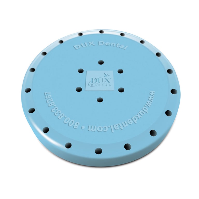 Bur Blocks 24 Hole Round Sky Blue Resin Bur Block. Provides