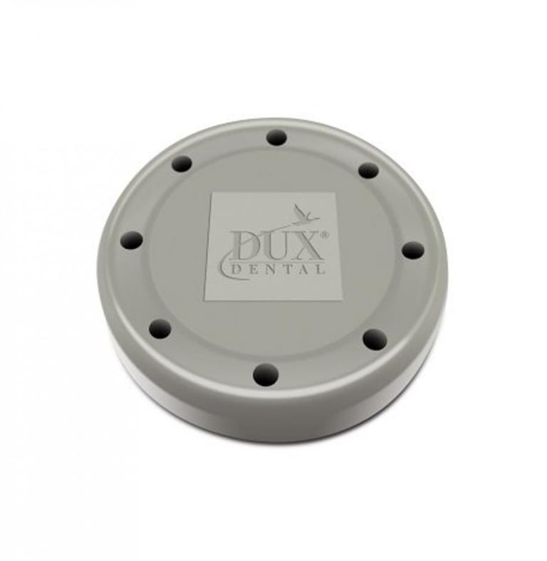 Bur Blocks 8 Hole Round Gray Resin Bur Block. Provides Storage