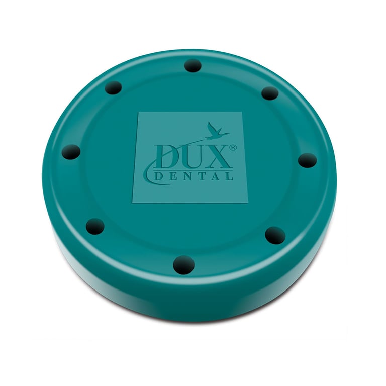 Bur Blocks 8 Hole Round Teal Resin Magnetic Bur Block. Provides Storage for all Types of Rotary