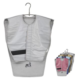 DUX Dental Adult panoramic gray vinyl X-Ray poncho Apron (0.3 mm lead equivalency) with corduroy