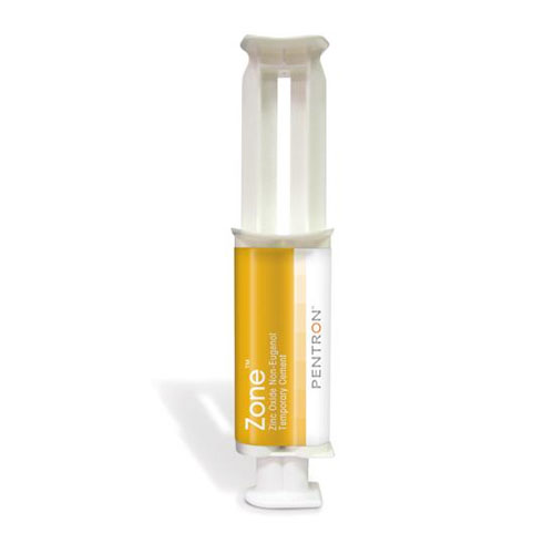 Zone Non-Eugenol Temporary Cement - Regular Shade 15 Gm. Dual Syringe. Hard-setting, crystalline