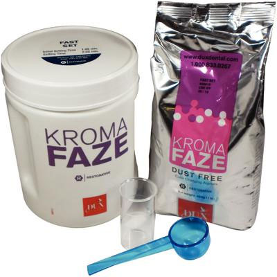 KromaFaze Alginate FAST Set 1 lb. Dust Free, Color Changing, Mint Scent. 1 lb Canister with one