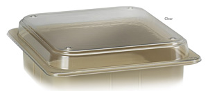 DUX Dental Tub Lid, Clear Plastic, for Size S Tubs. 13" W X 11" D X 1.5" H. Chemically Disinfect