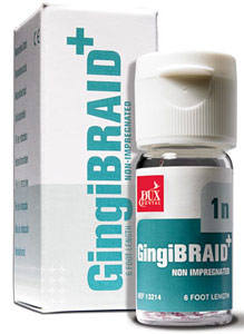 GingiBraid 0N #0 fine braided yarn non-impregnated retraction cord, 72" bottle of cord