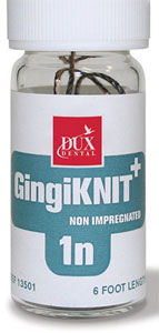 GingiKnit 00N #00 Fine Knitted Yarn Non-Impregnated Retraction Cord, 72" per Bottle. #13499
