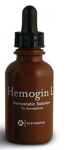 Hemogin-L Hemostatic Solution - 40 cc Bottle. 25% Aluminum Chloride in a Lubricating Glycerin