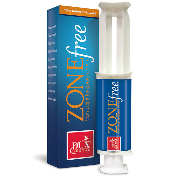 ZONEfree Temporary Cement, 11.3 Gm. Dual Syringe. New generation of translucent temporary cement