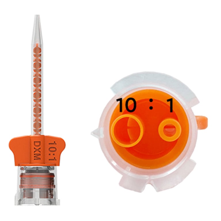 手動マルチプレス機 DX210 DX-Mixer 210, 10:1/4:1 HP Mixing Tips, w/Orange Wings, 48/Pk. High