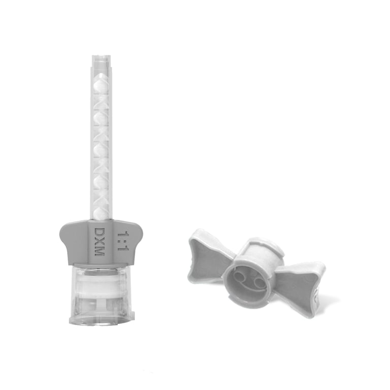 DX-Mixer Light Body 1:1 HP Mixing Tips with White Wings, Large (4.2 mm), 48/Pk. Includes 5