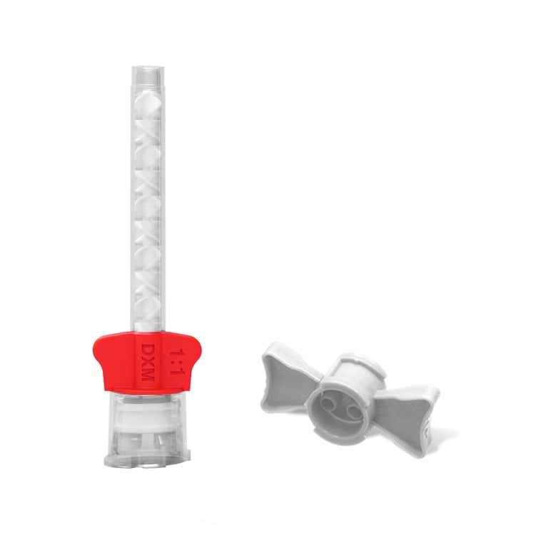 DX-Mixer Medium Body 1:1 HP Mixing Tips with White Wings, Large (5.4 mm), 48/Pk. Includes 5