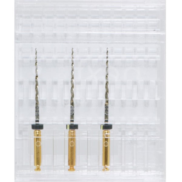 Next Gold Endodontic File 25mm #40-0.06 (Large) 3/Pk. Convex Triangular Design - Forward 360°