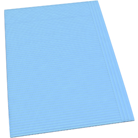 Dynarex Patient Bibs, Blue, 12.88" x 17.75", 500/Case, 2-Ply Paper with a waterproof poly backing
