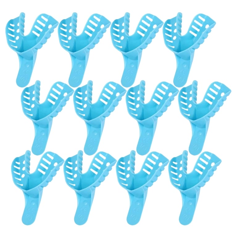 Dynarex Disposable Impression Tray, #4 Lower Medium, 12/Bx. Fits comfortably to secure molding