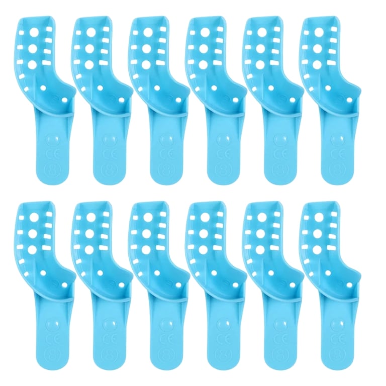 Dynarex Disposable Impression Tray, #8 Upper Right/Lower Left, 12/Bx. Fits comfortably to secure