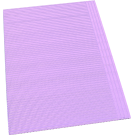 Dynarex Patient Bibs LAVENDER, 12.88" x 17.75", 500/Case, 2-Ply Paper with a waterproof poly