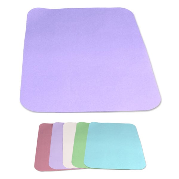 Dynarex 8-1/2" x 12-1/4" Lavender Ritter "B" Paper Tray Cover, 1000/Box. Rounded corners