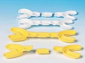 Eazitray Medium Yellow Hinged Dual Arch Fluoride Tray, Package of 100
