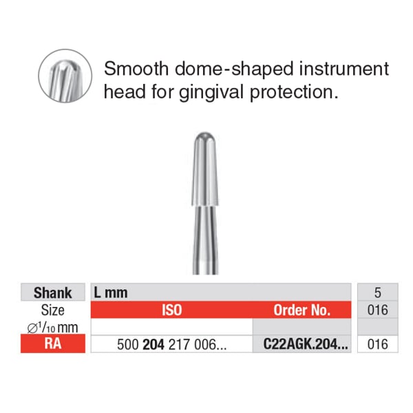 Edenta RA #C22AGK.016 Bonding Resin Removal Bur 5