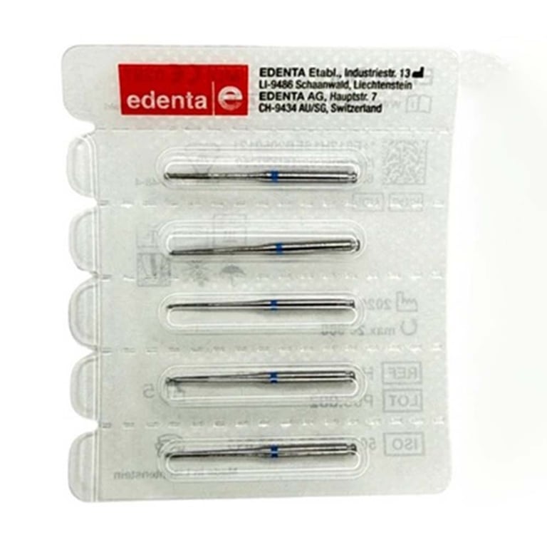 Edenta RAXL #H1SEB.206.012 Endo Carbide Bur, 5/Pk. Designed for preparing an isthmus in multi-root