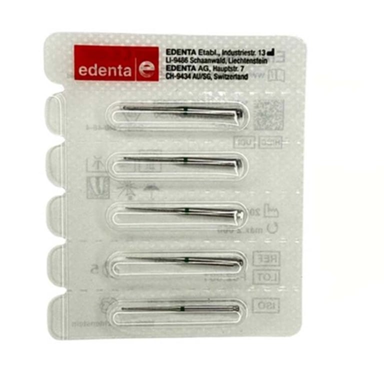 Edenta RAXL #H1SNL.206.008 Endo Carbide Bur, 5/Pk. Designed to help locate all root canals