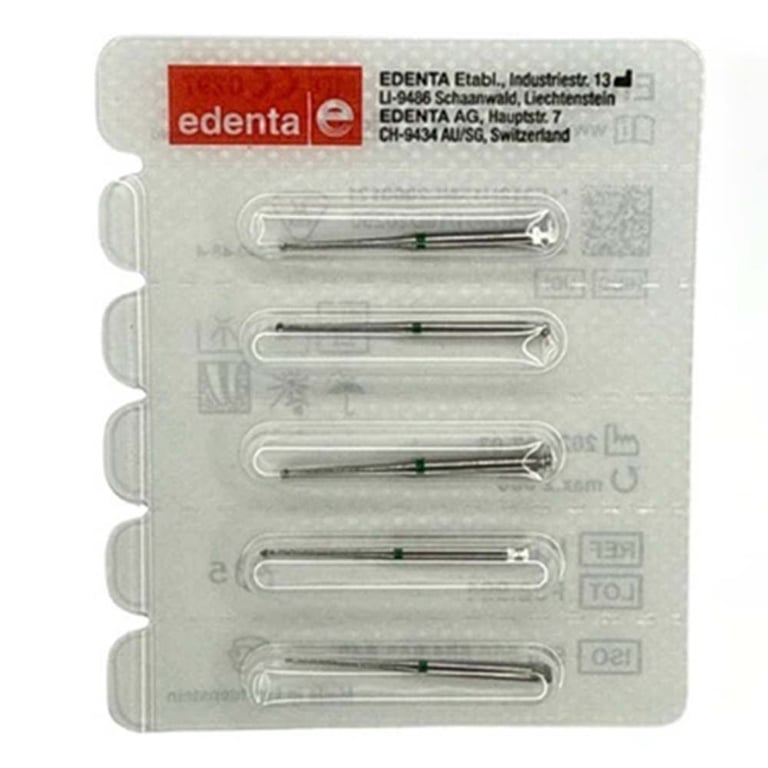 Edenta RAXL #H1SNL.206.012 Endo Carbide Bur, 5/Pk. Designed to help locate all root canals