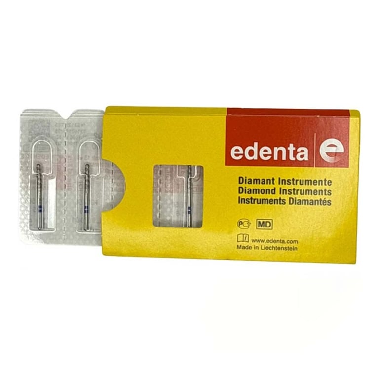 Edenta FG #KT856.016 Medium Grit Ceramic Crown Cutter Diamond Bur, 5/Pk. For cutting all-ceramic