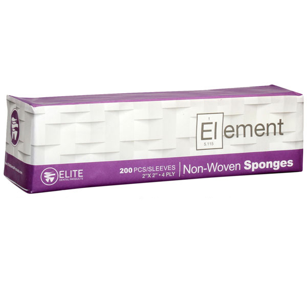 Element 2" x 2" 4-ply Premium Non-Woven Sponges, 