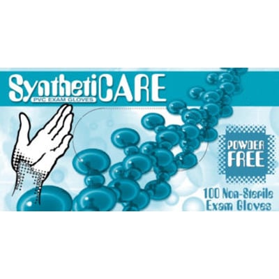 SynthetiCARE Vinyl Exam Gloves-5mil, X-LARGE, Cas