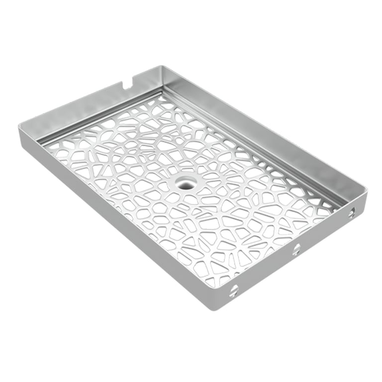 Enbio S Aluminum Perforated Tray Replacement, 28 x 18 x 3.5cm, Single Tray. Ideal for small