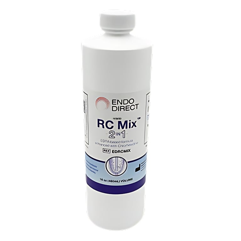 RC Mix, Endo Direct 16 oz. Advanced Endodontic Irrigation Solution is a patented 2-in-1 formula