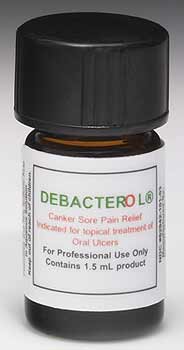 Debacterol Canker Sore Pain Relief, 1.5 mL Bottle. Canker Sores Pain Relief. Topical Treatment
