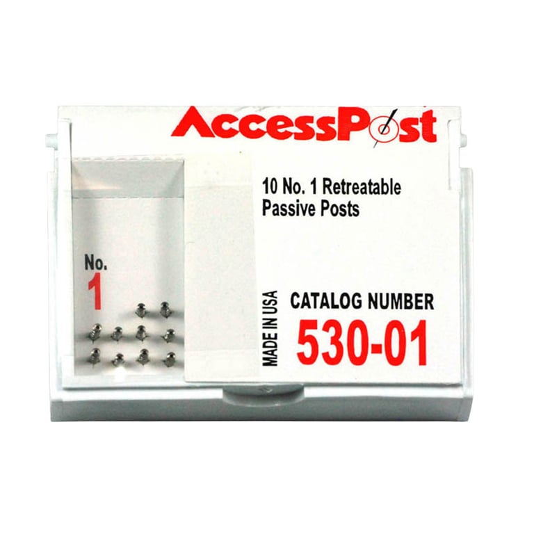AccessPost Size 1 Red 10/Pk. Passive Retreatable Posts Refill