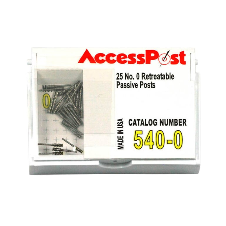 AccessPost Size 0 Yellow 25/Pk. Passive Retreatable Posts Economy Refill