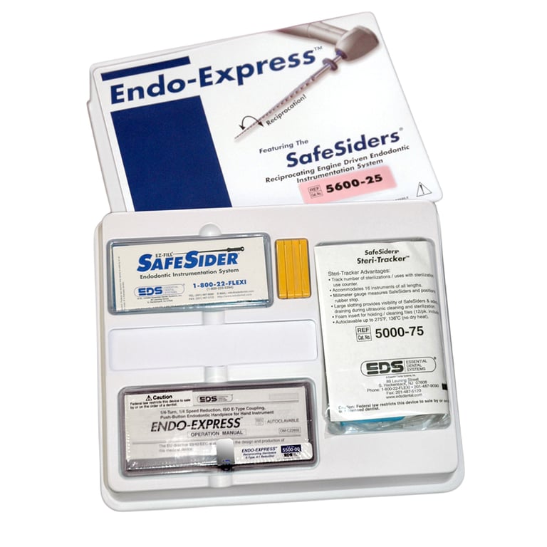 Endo-Express System 25 mm. Contains: 1 Reciprocating Handpiece and 1 SafeSider Intro Kit: 25mm