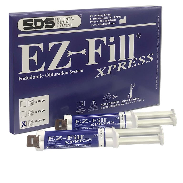 EZ-Fill Xpress Epoxy Root Canal Cement - 2 Dual barrel syringe (9.5gm each), 20 mixing tips