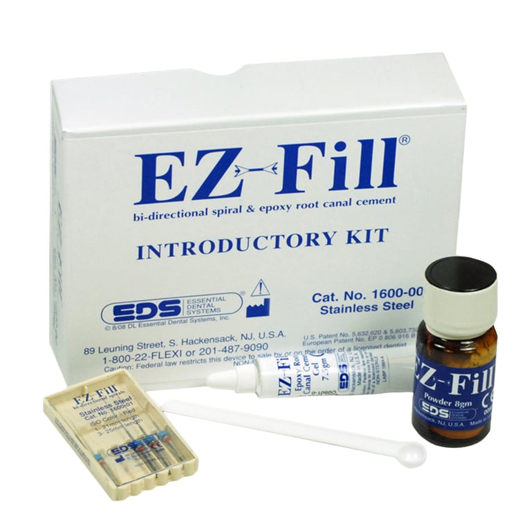 EZ-Fill Stainless Steel Kit: 4 Bi-Directional Spirals (1 - 21 mm length and 3 - 25 mm length), 7.5