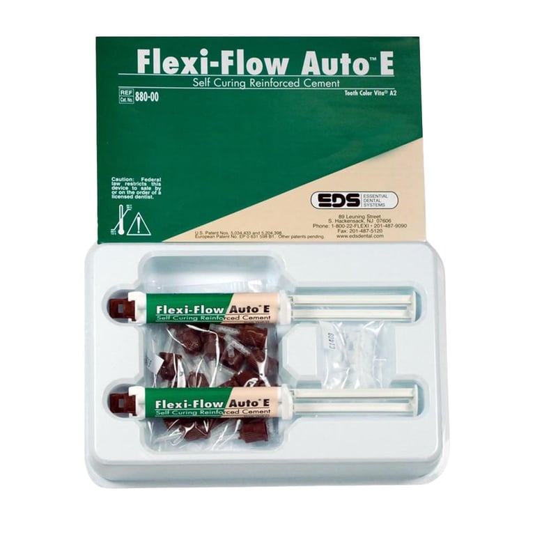 Flexi-Flow Auto E Vita A2. Multi-purpose Composite Post Cement, Self-Cure, Titanium and Lanthanid